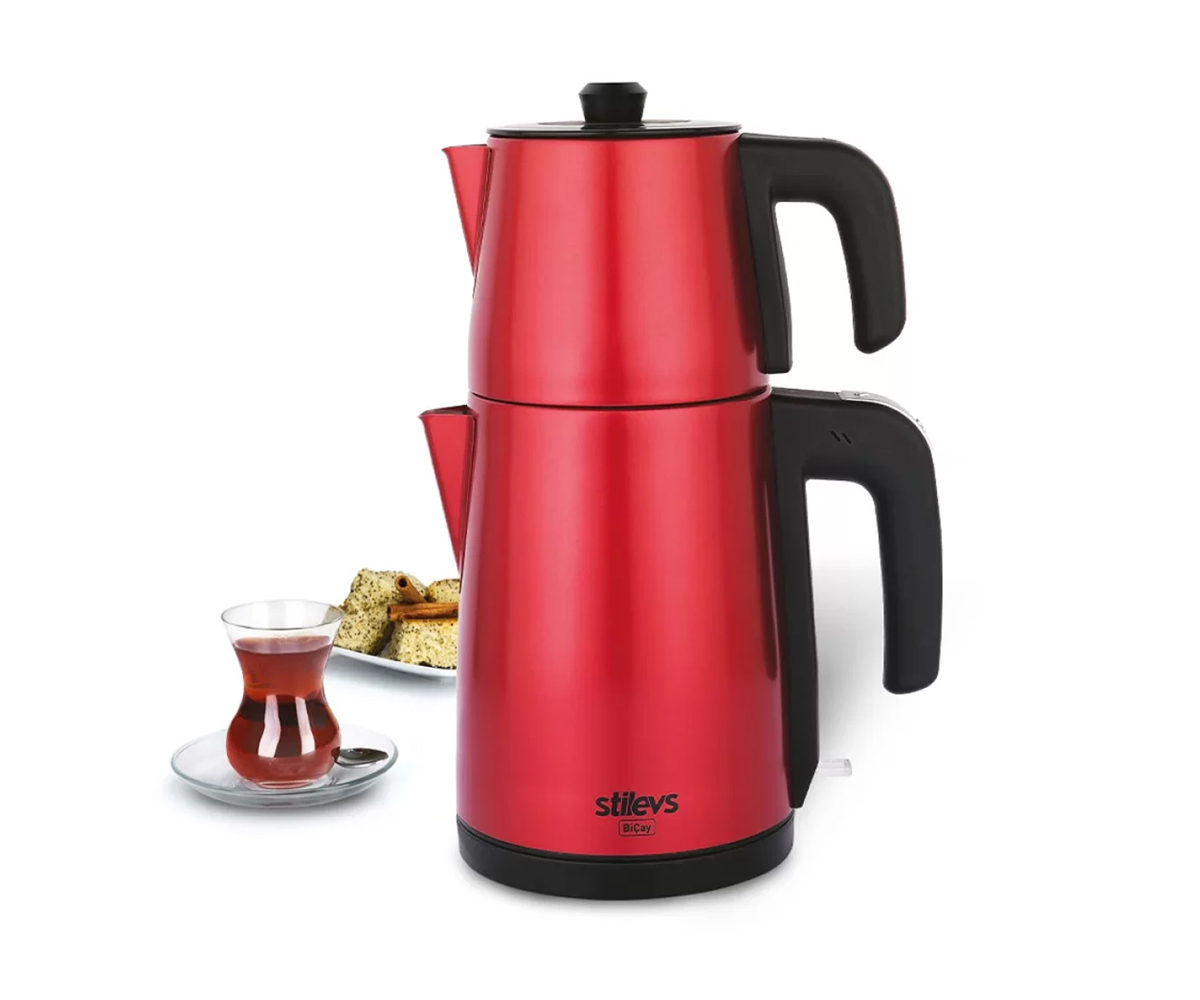 Stilevs Biçay Çelik Çay Makinesi 1650w Vişne