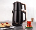 Stilevs Çays Inox Çelik Çay Makinesi 1650w Siyah