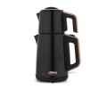 Stilevs Çays Inox Çelik Çay Makinesi 1650w Siyah