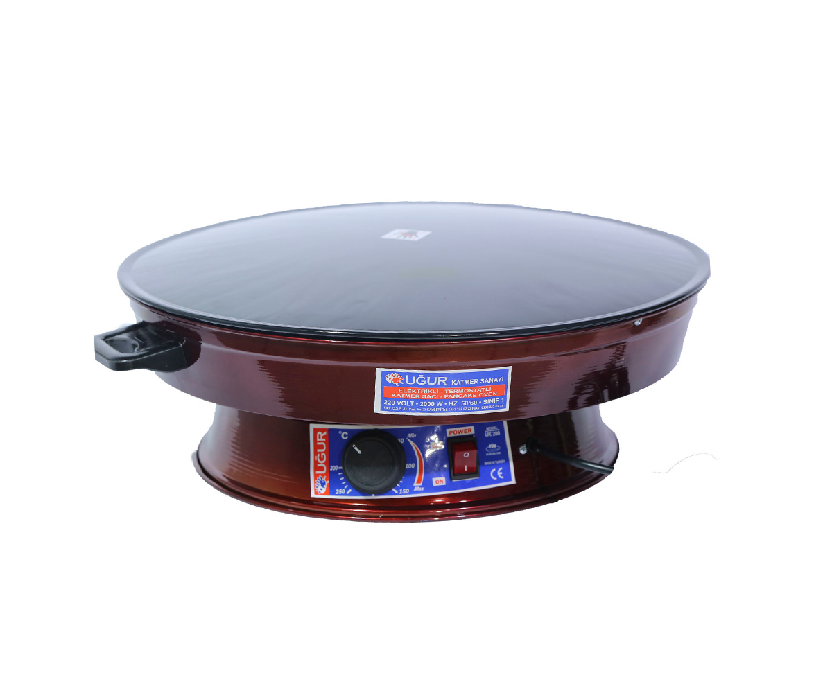 Uğur Termostatlı Elektrikli Katmer Sacı 2000W 