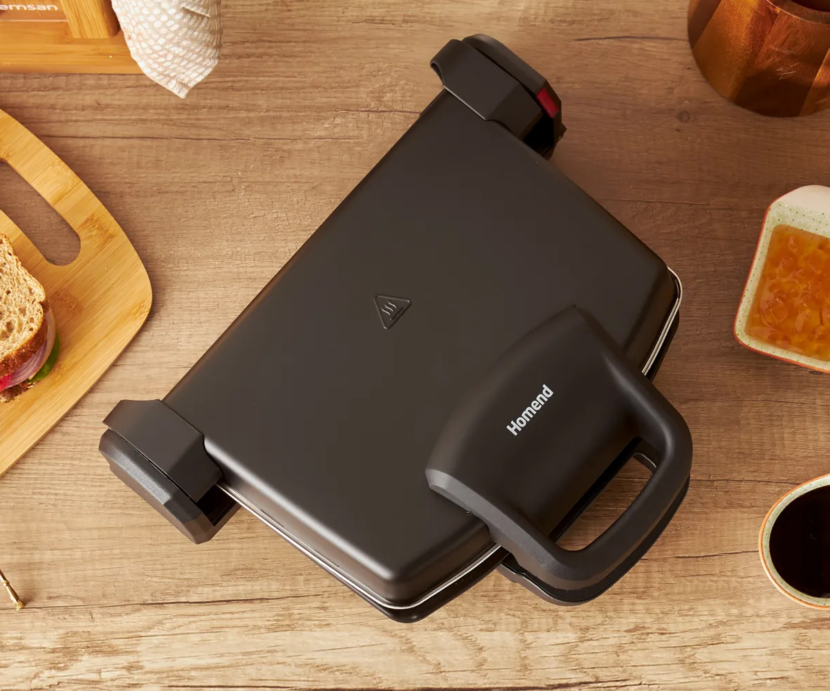 Homend Toastbuster 1337h Tost Mak. 4 Ekmekli Siyah