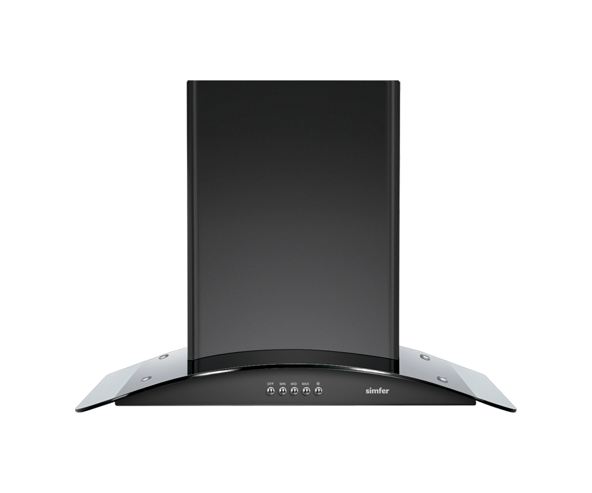 Simfer T8613sm Davlumbaz 60cm Eğik Cam Sılver