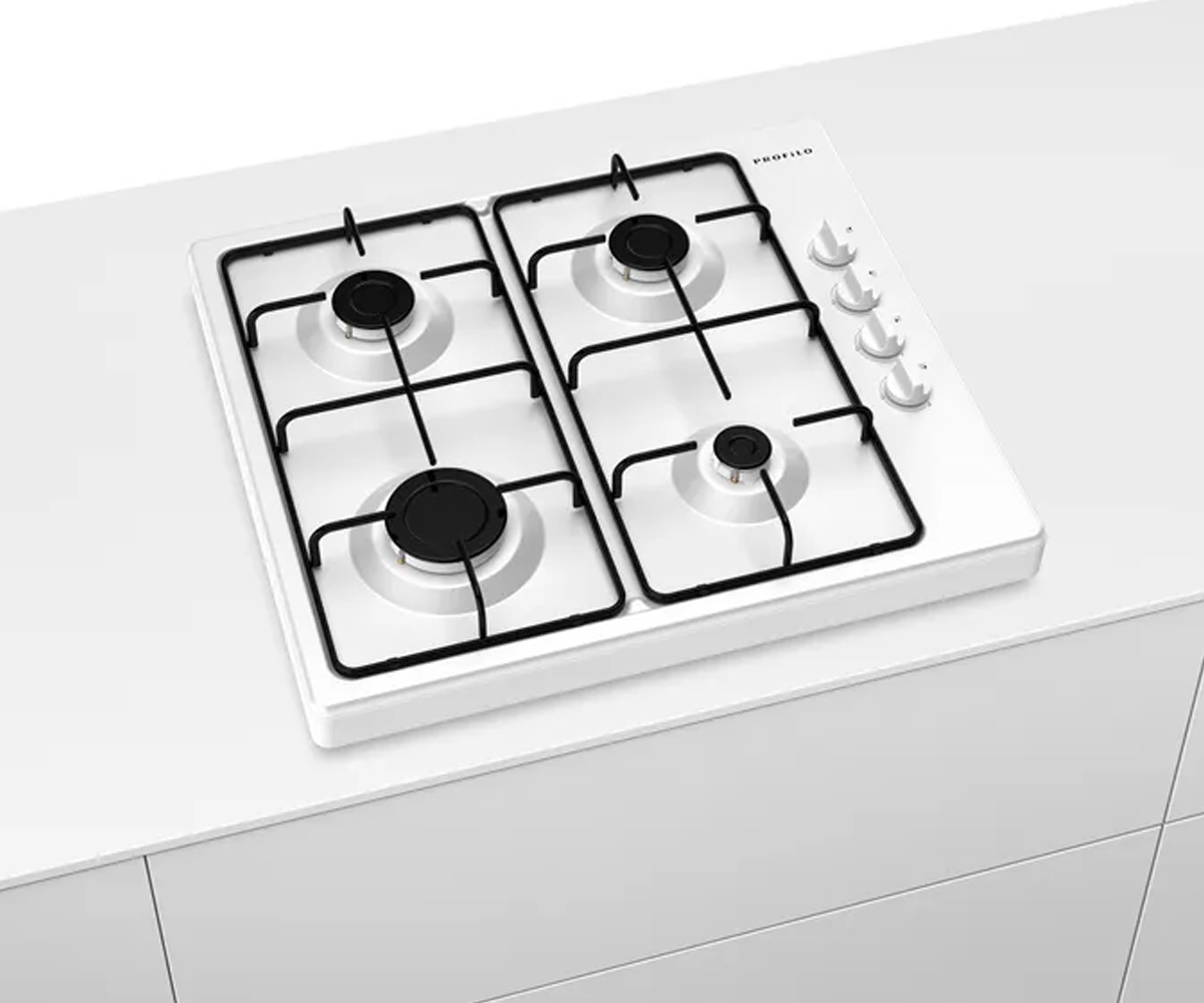 Profilo Ob30p2b82d Set Üstü Ocak Beyaz Emaye Dg 60 Cm
