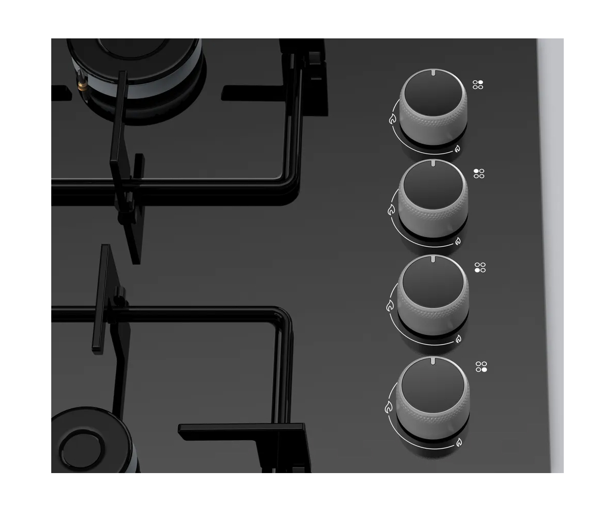 Profilo Oo30p6o12d Set Üstü Ocak Siyah Cam Dg 60 Cm