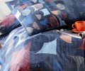 Özdilek Nevresim Takımı Kışlık Tek Kişilik Colored Shape Lacivert